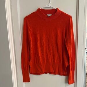 H&M Women's Orange Crew Neck Sweater